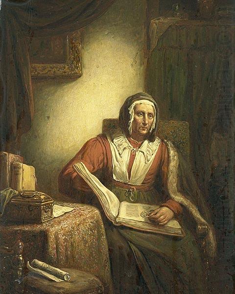 Old Woman Reading, George Gillis Haanen